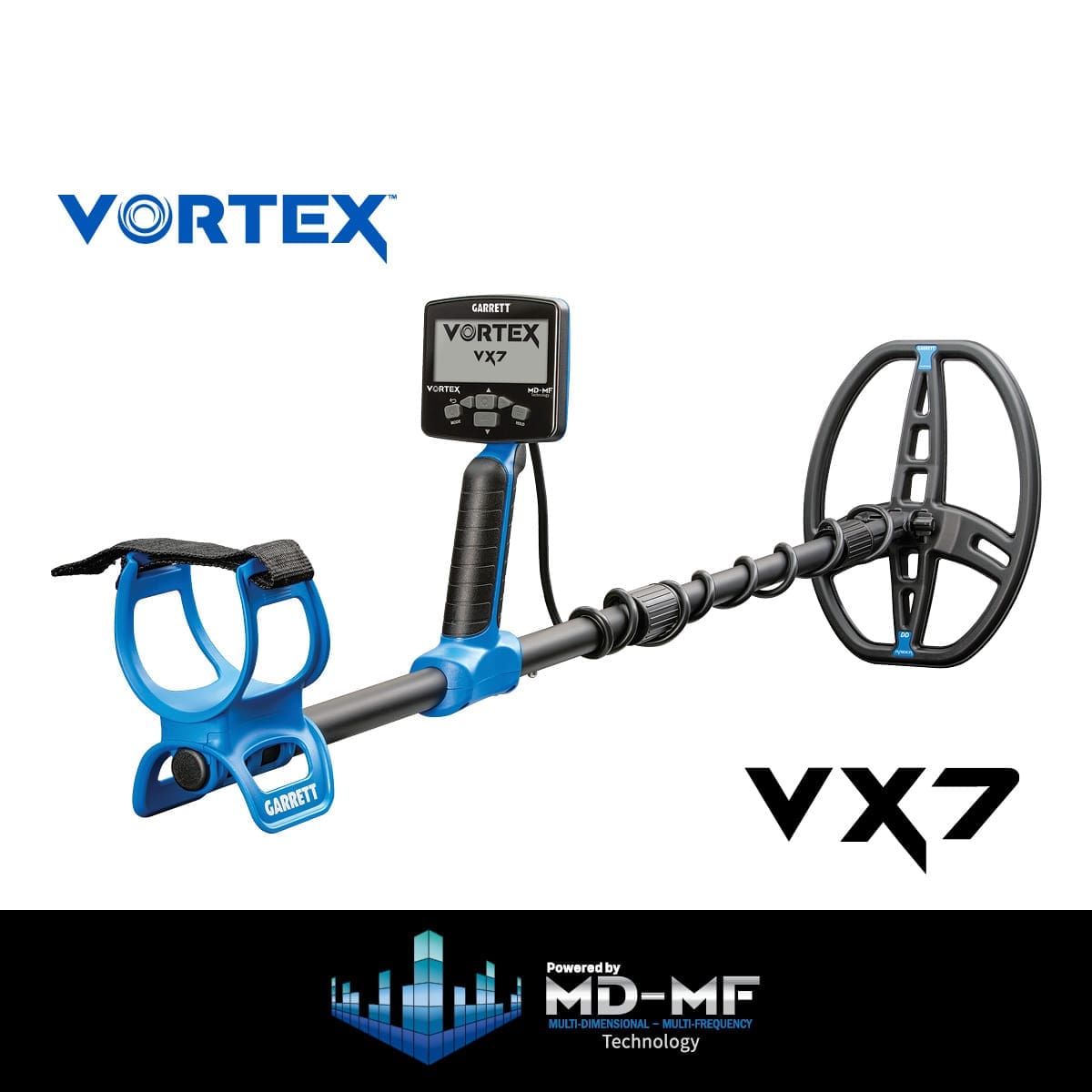 Çankırı Garrett Vortex VX7 Dedektör - Katlanabilir gövde, taşıma ve araç içinde saklama tarafında Vortex ailesinin pratik avantajıdır.